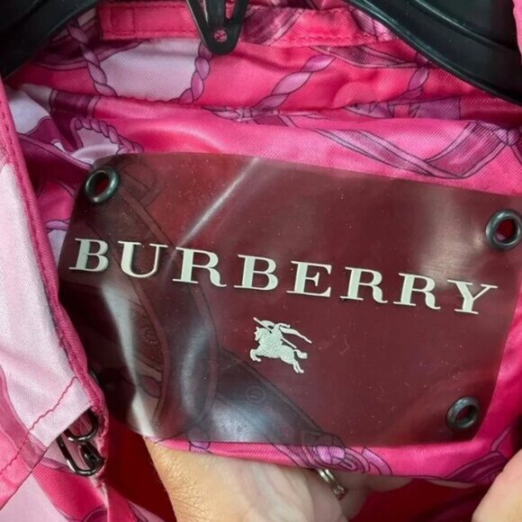 Burberry Prorsum Pink Silk Trench Coat - Picture 3 of 4